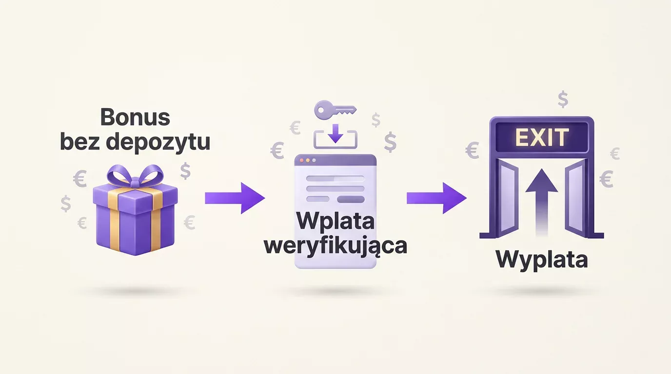 Oferta bonusu bez depozytu wymagająca wpłaty weryfikującej BLIK przed wypłatą wygranej