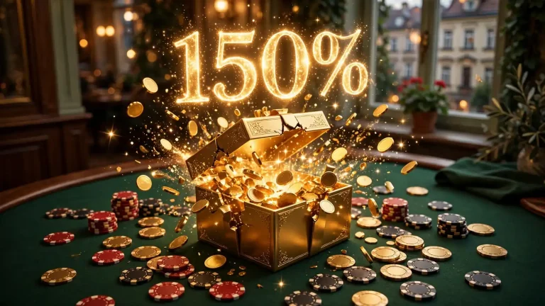 Bonus kasynowy 150%: zasady obrotu i wypłaty